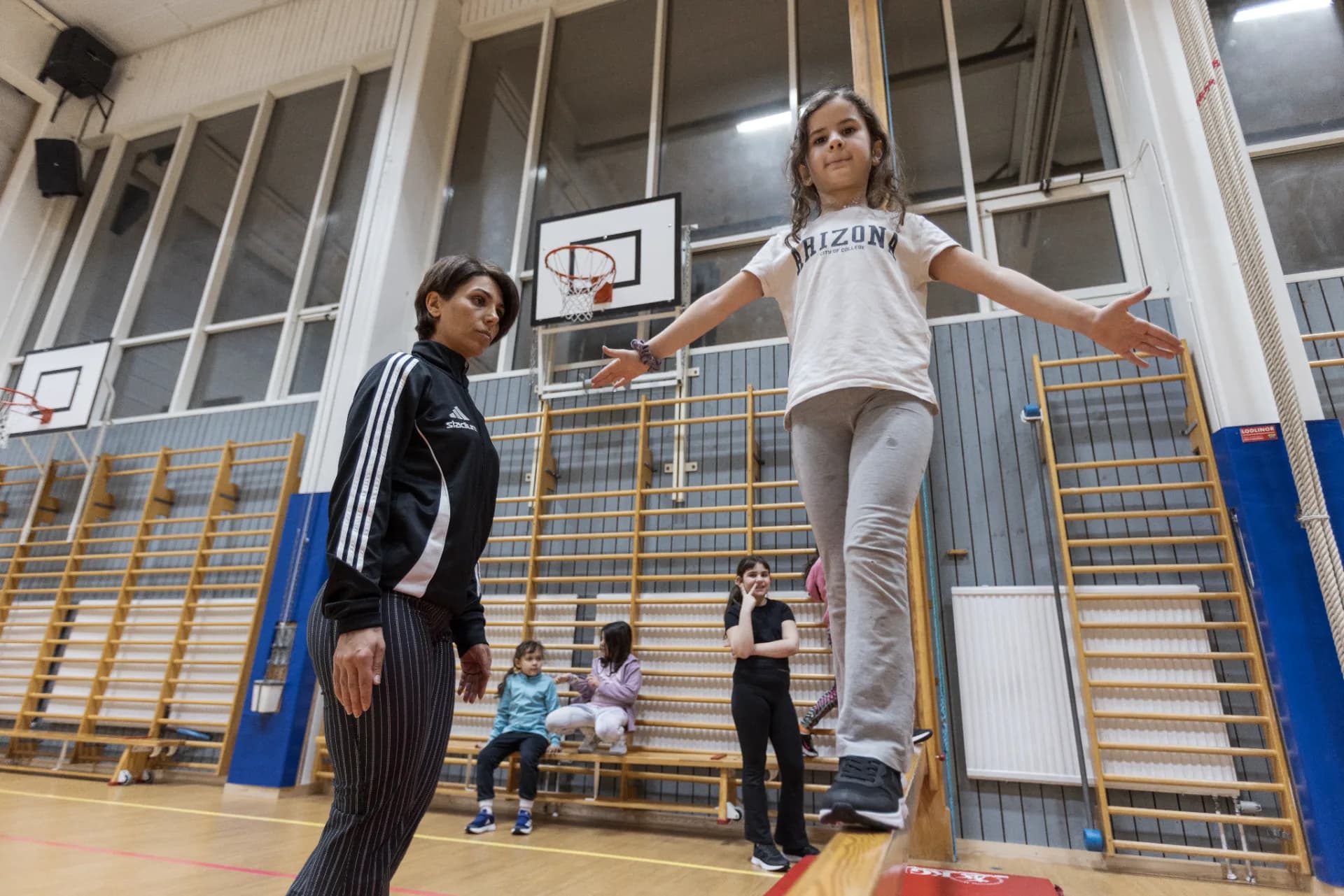 Sommarlägerdag med Gymnastik