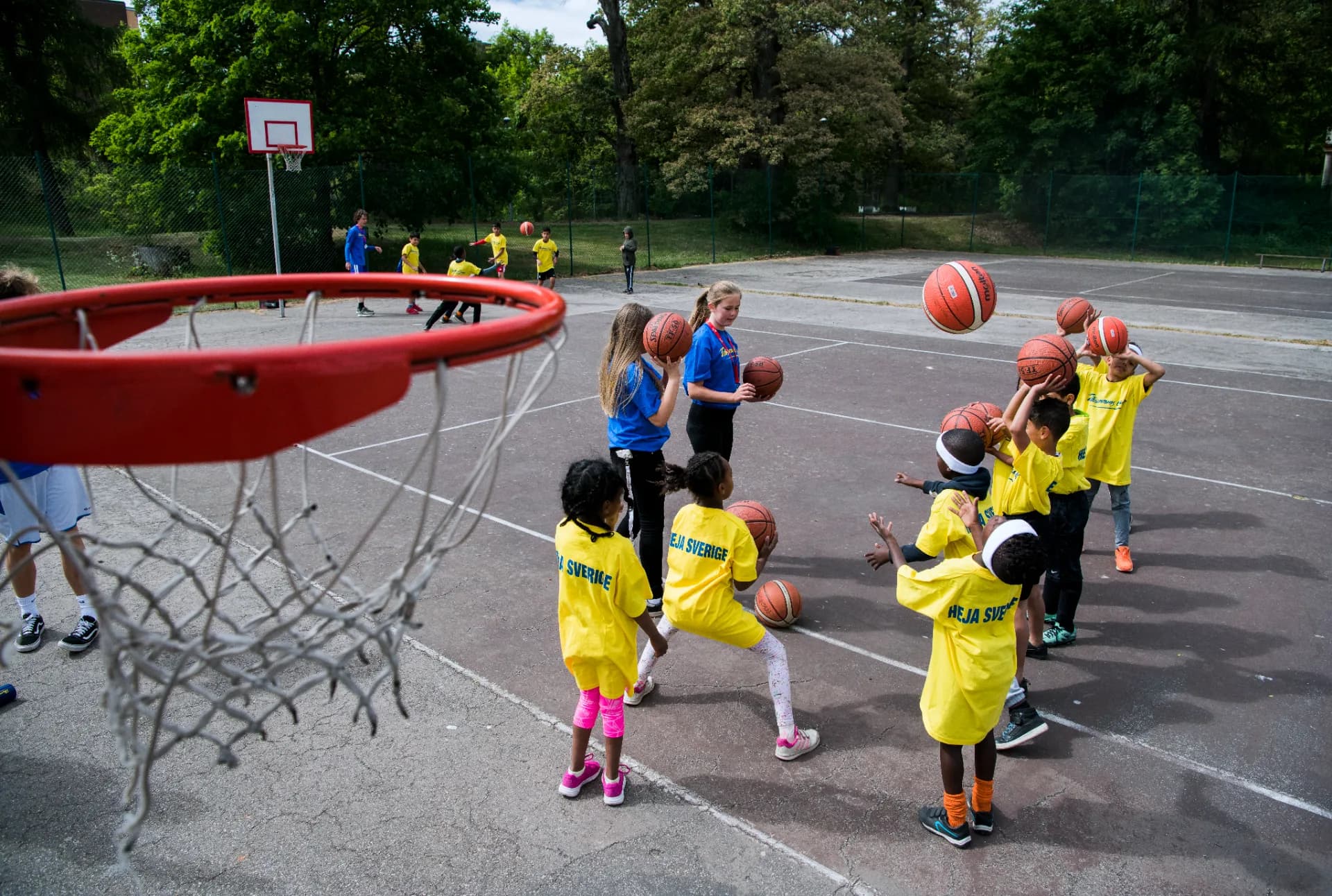 Öppna basketträningar för tjejer