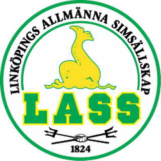 Linköpings Allmänna Simsällskap (LASS) logotyp